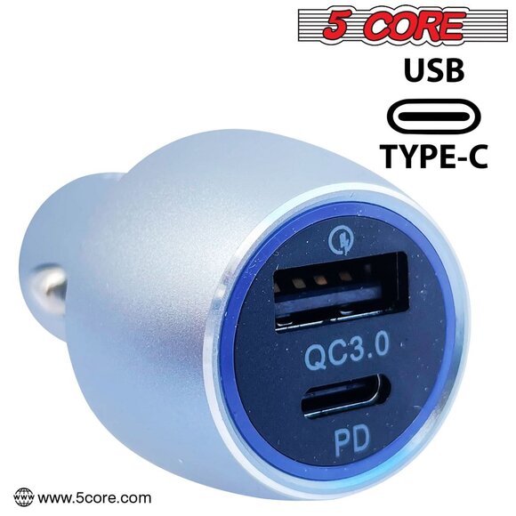 Car Charger USB Type C Adapter 36W Fast Charging Anker Outlet CDKC12 2Pcs - Picture 4 of 12